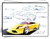 Lamborghini Murcielago, Szkic, Projekt