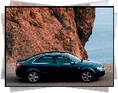 Czarne, Audi A4, Sedan