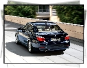 Granatowy, BMW 5, E60, Trasa