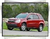 Czerwony, Chevrolet Equinox, Ciemne, Szyby