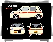 Daihatsu Esse, Wymiary