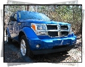 Niebieski, Dodge Nitro, W, Terenie