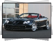 Mercedes SLR, Brabus, Czerwone, Skóry