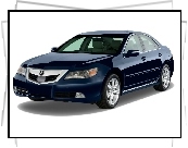 Granatowa, Acura RL, Grafika