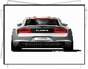 Tył, Audi Quattro, Grafika