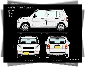 Daihatsu Naked, Wymiary, 4WD