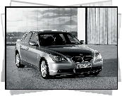 Silver, BMW 5, E60, Budynek, Szkło