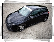 Czarny, VW Scirocco, Ciemne, Szyby
