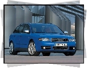 Niebieski, Audi S6, Avant