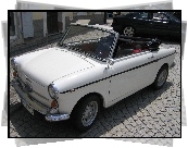 Biały, Kabriolet, Autobianchi Bianchina, Rozkładany, Dach