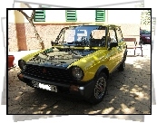 Żółty ,Autobianchi A112, Czarna, Maska