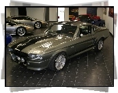 Srebrny, Ford Mustang, GT500, Salon