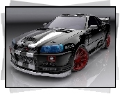 Czarny, Nissan Skyline GTR, Tuning