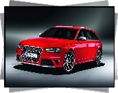 Czerwone, Audi, RS4, Avant