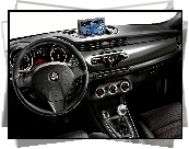 Alfa Romeo, Giulietta, Wnętrze, Kierownica, Gps