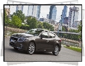 Mazda 3, Zdjęcie, Miasta, Wieżowce, Rzeka