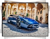 Niebieski, Lamborghini Murcielago, Plac, Przed, Pałacem
