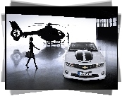 Chevrolet, Camaro, Helikopter, Kobieta, Mężczyzna