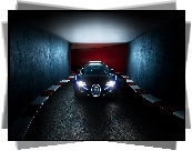 Bugatti, Veyron, Światła, Tunel