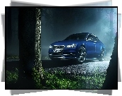 Audi, S7, Niebieski, Poświata