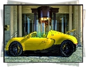 Żółty, Bugatti, Veyron, 16.4 Grand Sport, Budynek
