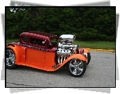 1930, Ford, Mudel A Street Rod, Czerwony