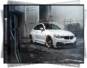 Samochód, BMW M4, Biały
