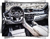 BMW X6 F16, kokpit, wnętrze