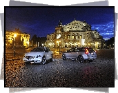 Volvo S60 Cross Country i V60 Cross Country, Drezno, Opera Semperoper, Noc