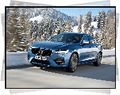 Niebieskie, Volvo S90 T5 R-Design, Sedan, 2016