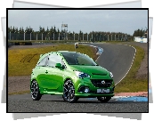 Zielony, Opel Corsa Vauxhall VXR, 2015