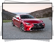 Czerwony, Lexus RC 350 F Sport Coupe, 2015