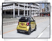 Smart Fortwo Cabrio, Tył, 2017, Ulica, Wieżowce