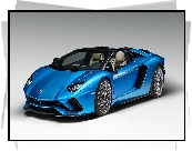 Niebieskie, Lamborghini Aventador S Roadster, 2018