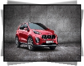 Czerwona, Kia Sportage GT Line, 2017