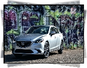 Mazda 6 Grand Touring, 2016, Ściana, Graffiti