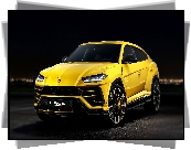 Żółte, Lamborghini Urus, 2018, Przód