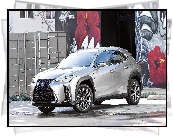 Lexus UX200, Ogrodzenie, Kolorowa, Ściana