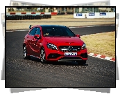 Czerwony, Mercedes A45 AMG