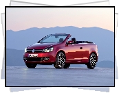 Czerwony, Volkswagen Golf, Cabrio