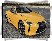 Żółty, Lexus LC 500, Przód