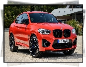 Czerwone, BMW X4 M, Przód