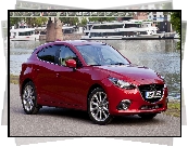 Czerwona, Mazda 3, Hatchback