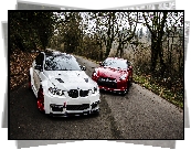 Białe, BMW M3 E92, Czerwony, Nissan GTR