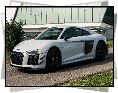 Białe, Audi R8, Coupe