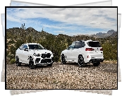 Dwa, Białe, BMW, BMW X6 M, BMW X5 M, Competition