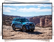 Niebieski, Ford Explorer ST, 2020, Kanion