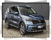 Granatowa, Kia Sorento