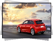 Czerwone, Audi S3, Sportback