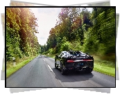 Bugatti Chiron, Tył, Droga